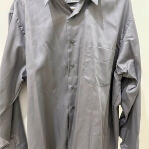 Geoffrey Beene Silver Dress Shirt